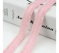 10-30 iarde 13,0 mm doppio volant elastici in pizzo elastico reggiseno cinghia biancheria intima cintura vestiti nastro elastico fai da te accessori da cucito-06 rosa chiaro-13,0 mm-10 iarde