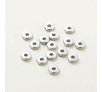 10-30 pezzi 3/4/5/6/8mm perline distanziatrici per collana fai da te bracciale creazione di gioielli accessori-platino 02-8mm x 10 pezzi