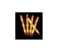 10/30 Pezzi di Bastoncini Luminosi a LED Colorati RGB, Bastoncini Luminosi in Schiuma, Tubo Luminoso for Feste di Natale, Compleanno, Matrimonio(30pcs Yellow)