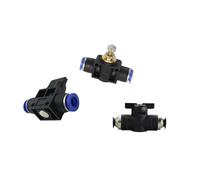 10/30 pezzi Pneumatico Push In Connettore rapido Valvola manuale Per(H-VF-6,10pcs)