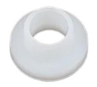10-300 pezzi Rondella in plastica a T in nylon nero/bianco M2-M16 Vite Guarnizione for transistor in nylon Distanziatore isolante Vite di protezione for filettatura(White,M6 T0-2L(50pcs))