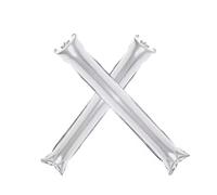10/30pc Pellicola di Alluminio Bastone Gonfiabile Tifo Spiedi Thunder Gioco Puntelli for il Partito Riunione Sportiva Cheer Leader Per Eventi Sportiv(White,10pcs)