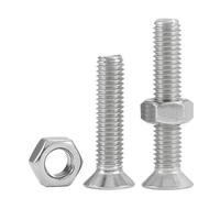 10-30SET M3 M4 Vite In Acciaio Inossidabile 304 Dado Set Croce Phillips Svasata Testa Piatta Bullone Esagonale Combinazione