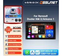 10.33 ''7862 Sistema AI 2din Android Auto Radio Lettore Video Multimediale per Renault Duster HM 2 Arkana GPS Nav Carplay Auto 4G RDS P1 (type B)