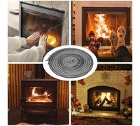 10 4 MM Nero Stufa / Fire Rope Stufa a Legna Lunghezza Log Burner Porta Sigillo