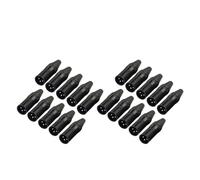 10-40 pz XLR 3 Pin Cavi Audio for Microfono Connettori Spina Maschio Testa MIC Spina Connettori for cavi XLR Connettore del cavo audio(20pcs)