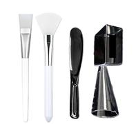 10/5/3/1 pz maschera for il viso ciotola set di olio for miscelazione pennello applicatore for fango salone bellezza Per L'Applicazione Di Fango(Set A)