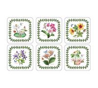 Portmeirion Sottobicchieri Pimpernel Fults Botanic Garden 10,5 x 10,5 cm Set di 6 Multicolore