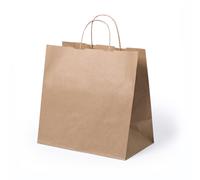 10/50/100/500 pz BUSTA CARTA 80g/m2 MANICI SPESA REGALI NEGOZIO SACCHETTO SHOP