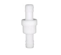 10/50/100 pezzi 3/4/5/7/10 mm valvola di ritegno in linea unidirezionale in plastica for gas, aria, liquidi, acqua, fluidi Parte di riparazione(100PCS,10mm White)