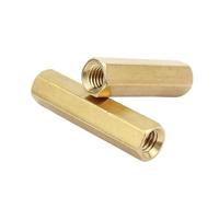 10/50/100 pezzi M2 M3 distanziali esagonali in ottone femmina-femmina, distanziali for perni esagonali, pilastri cavi(10pcs,M3x10)