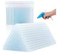 10/50/100 pezzi Mini Super Trasparenti Stick di Colla a Caldo, Adesivo a Caldo Trasparente, Liscio e Chiaro, Inodore, Forte Adesione, Compatibile con la Maggior Parte delle Pistole per Colla a Caldo, 