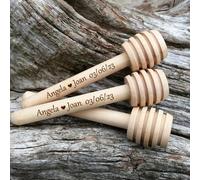 10/50/100 Pezzi Personalizza Barretta For Miele, Mini Cucchiaio Da Miele In Legno Personalizzato, Regalo For Festa Di Nozze Utensili Da Cucina For Dessert Tè Al Latte Bastoncini For Miscelare(8cm)