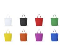 10/50/100 pz BORSA TNT 90g/m2 CERNIERA SOFFIETTO SPESA SHOPPING SHOPPER MARE