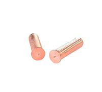 10/50/100 pz M3 M4-M10 Acciaio al carbonio GB Rame placcato Stud Saldatura Saldatura a punti Vite Punto di saldatura Chiodo Bullone for Scarica condensatore(M6x45 (10pcs))