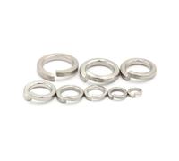 10/50/100 pz Primavera Split Rondella di Bloccaggio Guarnizione Elastica M1.6 M2 .5 M3 M4 M5 M6 M8 M10 M12 M16 M24 M27 M30 A2 In Acciaio Inox(100Pcs,M5)