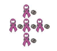 10 50 100 Spille Di Consapevolezza per Associazioni | Spilla da bavero smaltata con nastro rosa for spilla da donna e sostegno di beneficenza