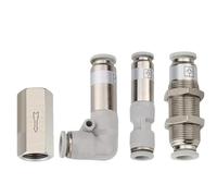 10/50/200 PCS Brass Pneumatic Check Valve:4/6/8/10/12mm OD Hose, Single Way for Air and Gas. Ideal for Compressor Pipe Fittings(SPM-10)