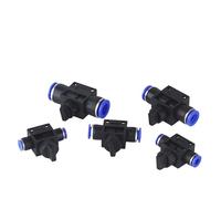 10/50/200 PCS HVFF Air Manual Valve 4mm 6mm 8mm 10mm 12mm, Pneumatic Push In Joint with Manual Current-Limiting Control(HVFF-12,10 Pcs)