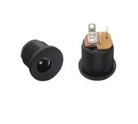 10/50/200 Pz DC-022 Jack DC Montaggio a pannello DC022 5.5x2.1mm/2.5mm Connettore presa di alimentazione DC con dado(2.1x5.5mm,200pcs)