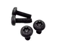 10/50 M1.6 M2 M2.5 M3 M4 acciaio al carbonio nero GB2672 vite a testa cilindrica con fiore di prugna a sei petali bullone a testa tonda con sei petali(10mm,M3 50pcs)