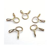 10 - 50 morsetti per pantaloni galvanizzati | Universal Adjustable Spring Fastener for Fuel/Water Pipes - Double Ring Design for Leak Proof Connections in Automotive & Plumbing Applications(10 pezzi)