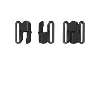 10-50 pezzi 10/12/15/20 mm fibbia per reggiseno bikini cinturino chiusura intimo bottone frontale chiusura costume da bagno gancio accessori per cucito fai da te-20 pezzi-nero-12 mm