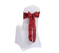 10/50 pezzi, 17 x 275 cm, in raso, per matrimoni, baby shower (rosso scuro, 10 pezzi)
