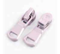 10-50 pezzi 3# Reverse Nylon Zipper Slider Doll Clothes Closure Zippers Puller Sunscreen Garment Sportswear Zips Head Supplies (Light Pink,SILVER 10PCS_GREEN)