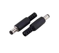 10/50 pezzi 5/10 Presa jack for alimentazione CC Connettore femmina for montaggio a pannello 5. Adattatore spina da 2,1 mm .5x2, DC-022B(2.5x5.5mm Male,50pcs)