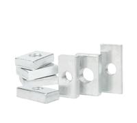 10/50 pezzi Dado quadrato M3 M4 M5 M6 M8 Dadi rettangolari Blocco scorrevole sottile Accessorio for profilo in alluminio in acciaio al carbonio zincato(50pcs,M6x20x13x4)