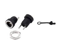 10/50 pezzi DC022B 5. X 2.1mm Presa di alimentazione CC 3.5x1. Connettore femmina for montaggio a pannello Adattatore spina .5 * 2.5MM Pin(2.1mm with cap,50pcs)
