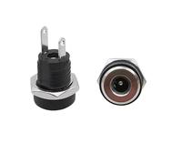 10/50 pezzi DC022B 5. X 2.1mm Presa di alimentazione CC 3.5x1. Connettore femmina for montaggio a pannello Adattatore spina .5 * 2.5MM Pin(3.5x1.3mm,50pcs)