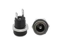10/50 pezzi DC022B 5. X 2.1mm Presa di alimentazione CC 3.5x1. Connettore femmina for montaggio a pannello Adattatore spina .5 * 2.5MM Pin(2.5x5.5mm,50pcs)