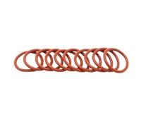 10/50 pezzi Guarnizione O-ring CS 2,4 mm OD 6~100 mm Rondella impermeabile rotonda a forma di O Anello in gomma siliconica rossa(10Pcs,OD 43MM ID 38.2MM_CS 2.4MM)
