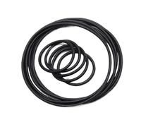 10/50 pezzi Guarnizione O-ring NBR CS 2,65 mm ID 5 mm ~ 150 mm Distanziale in gomma nitrile butadiene nera Rondella resistente all'olio Guarnizione rotonda(10pcs,ID 6MM_CS 2.65MM)