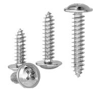 10/50 pezzi M1.4 M1.7 M2 a M6 304 in acciaio inossidabile a testa tonda con rondella e collare, viti autofilettanti for legno DIN968(10mm,50pcs M1.4)