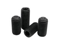 10/50 pezzi M1.6 M2 .5 M3 M4 DIN916 Allen esagonale punta coppa vite bullone di fissaggio in acciaio classe 12.9 nero(12.9 class steel/16mm,50pcs M3)