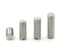 10-50 pezzi M1.6 M2 M2.5 M3 M4 M5 M6 M8 304 in acciaio inossidabile con testa a taglio e punta piatta Viti di fissaggio senza testa(10mm,M3 (50PCS))