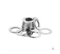 10-50 pezzi M10-M30 304 guarnizione di regolazione in acciaio inossidabile rondella piatta ultra sottile(M7x10 50pcs,0.2mm thickness)