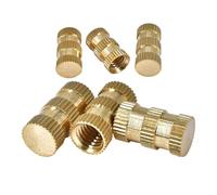 10-50 pezzi M2 M2.5 M3 M4 M5 M6 M8 in ottone for stampaggio a iniezione con foro cieco, dado zigrinato, inserto for foro cieco a passaggio singolo, dado incorporato(8mm,M5x7(10Pcs))