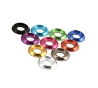 10-50 pezzi M2 M2.5 M3 M4 M5 M6 M8 rondelle in alluminio colorate for viti a testa tonda(M8 10pcs,Light blue)