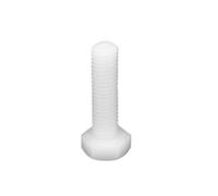 10-50 Pezzi M3 M4 M5 Nylon Bianco Isolato In Plastica Esterno Esagonale Testa Bullone Vite 5-40mm DIN933(12mm,10pcs M5)