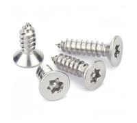 10/50 pezzi ST2.2 2.9 3.5 a 4.8 304 in acciaio inossidabile a testa svasata piatta a sei lobi con perno di sicurezza Vite autofilettante for legno(10pcs M4.8x19mm)