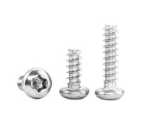 10-50 pezzi Vite autofilettante a testa cilindrica Torx for plastica M2 M2.3 M2.6 M3 M3.5 M4 M5 Vite autofilettante a sei lobi tondi in acciaio inossidabile(M4x10mm 20pcs)