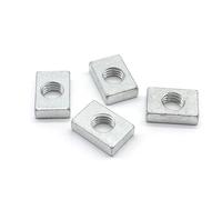 10/50 pz Dado Quadrato M3 M4 M5 M6 M8 Acciaio Al Carbonio Zincato Sottile Dadi Rettangolari Blocco Cursore per Profilo In Alluminio accessorio (Color : 50pcs_M3-10x5.5x2mm)