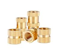 10/50 Pz Inserti Filettati In Ottone Zigrinato Dadi In Rame for M2M2.5M3 M4 M5 M6 M10(10pcs,M4 X D10.0 X L6.0)