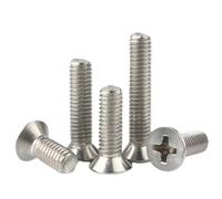 10/50 Pz M1.2 .4 .6 M2 .5 M3 M4 M5 M6 A2 304 In Acciaio Inox Croce Piana A Testa Svasata Vite Di Macchina Bulloni(8mm,M1.4 x 50Pieces)
