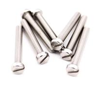 10/50 pz M1.6 M2 .5 M3 M4 M5 M6 304 A2-70 in acciaio inox GB65 Tappo con intaglio Testa Slot Colonna Rotonda di Formaggio vite Bullone(12mm,M3 50pcs)