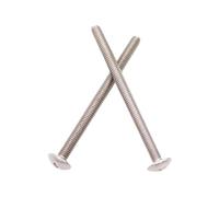 10/50 Pz M2 .5 M3 M4 M5 M6 M8 304 A2-70 In Acciaio Inox JISB1111T Truss Testa Grande Piatto Rotondo Croce Vite Bullone L = 3-80mm(55mm,M6 10pcs)